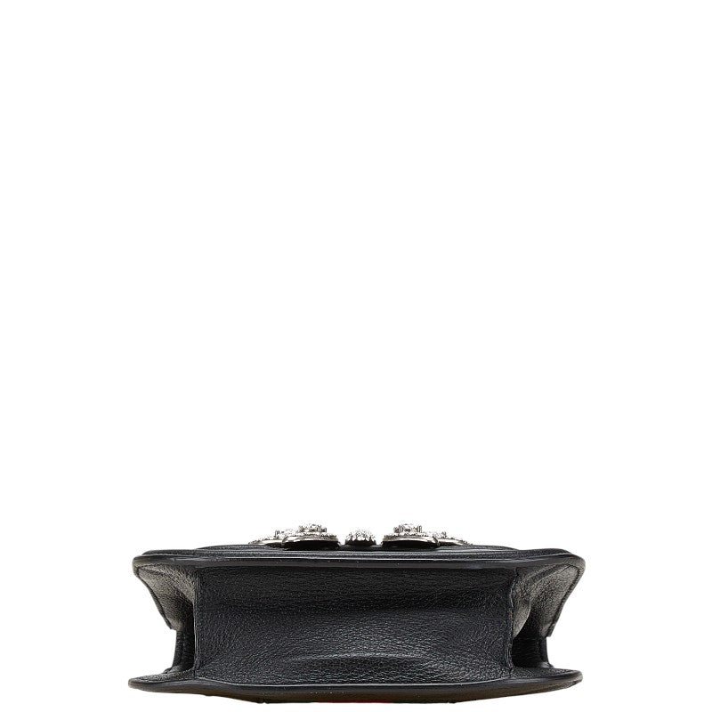 Gucci Totem Butterfly Shearling Leather Shoulder Bag - Image 12