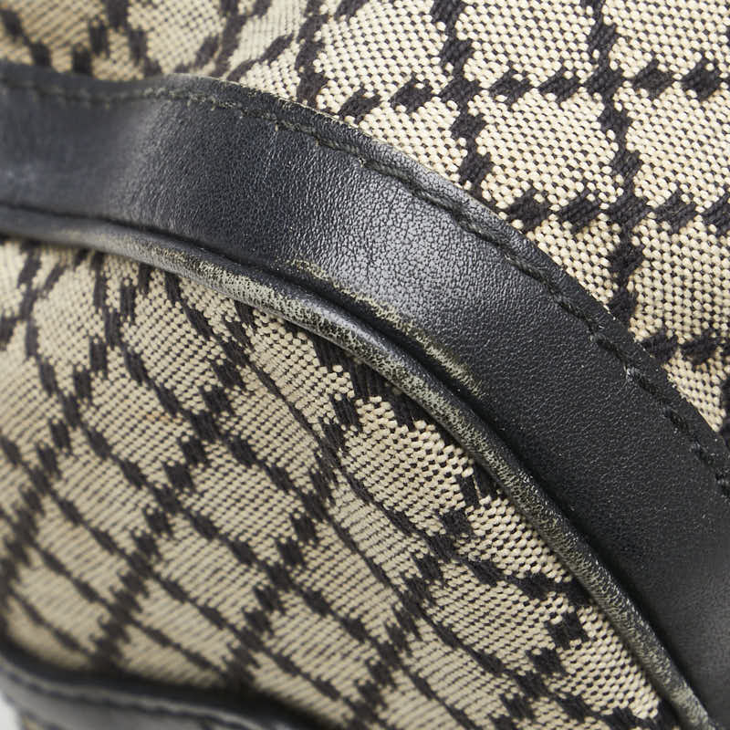 Gucci Diamante Canvas Leather Boston Bag - Image 12