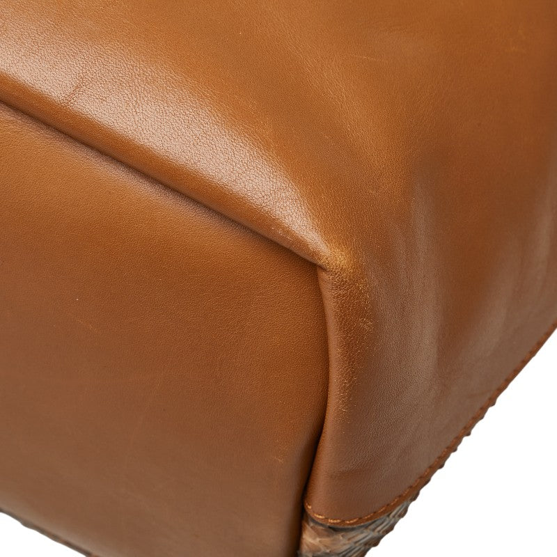 Chloe Unnamed Leather Python 2way Bag - Image 11