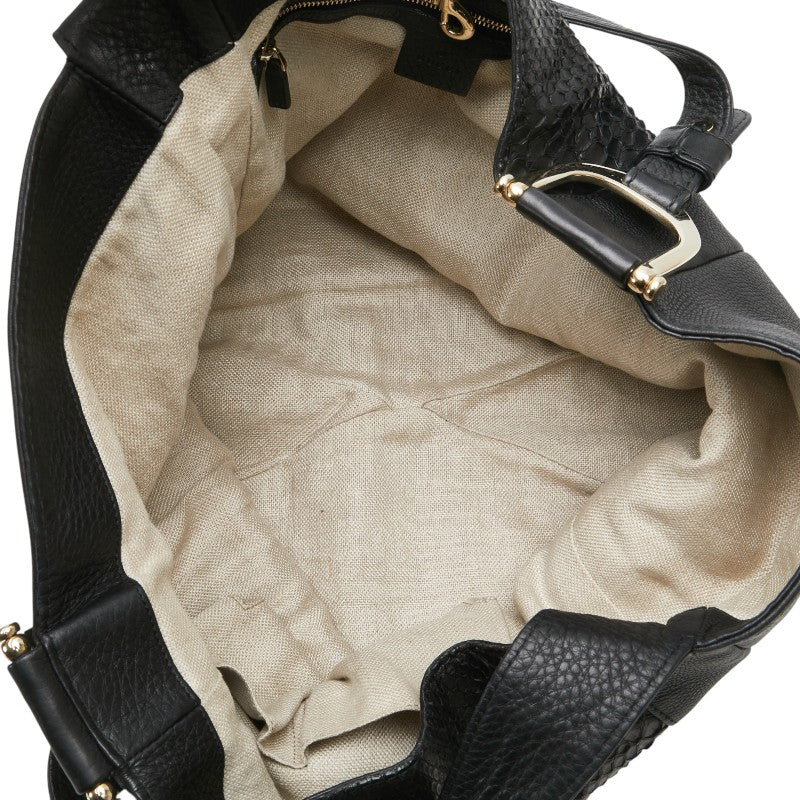 Gucci 257051 Leather Python 2way Bag - Image 11