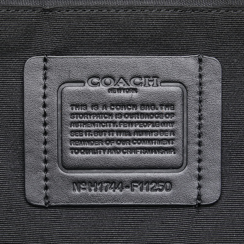 Coach Logo Leather Backpack - Image 11
