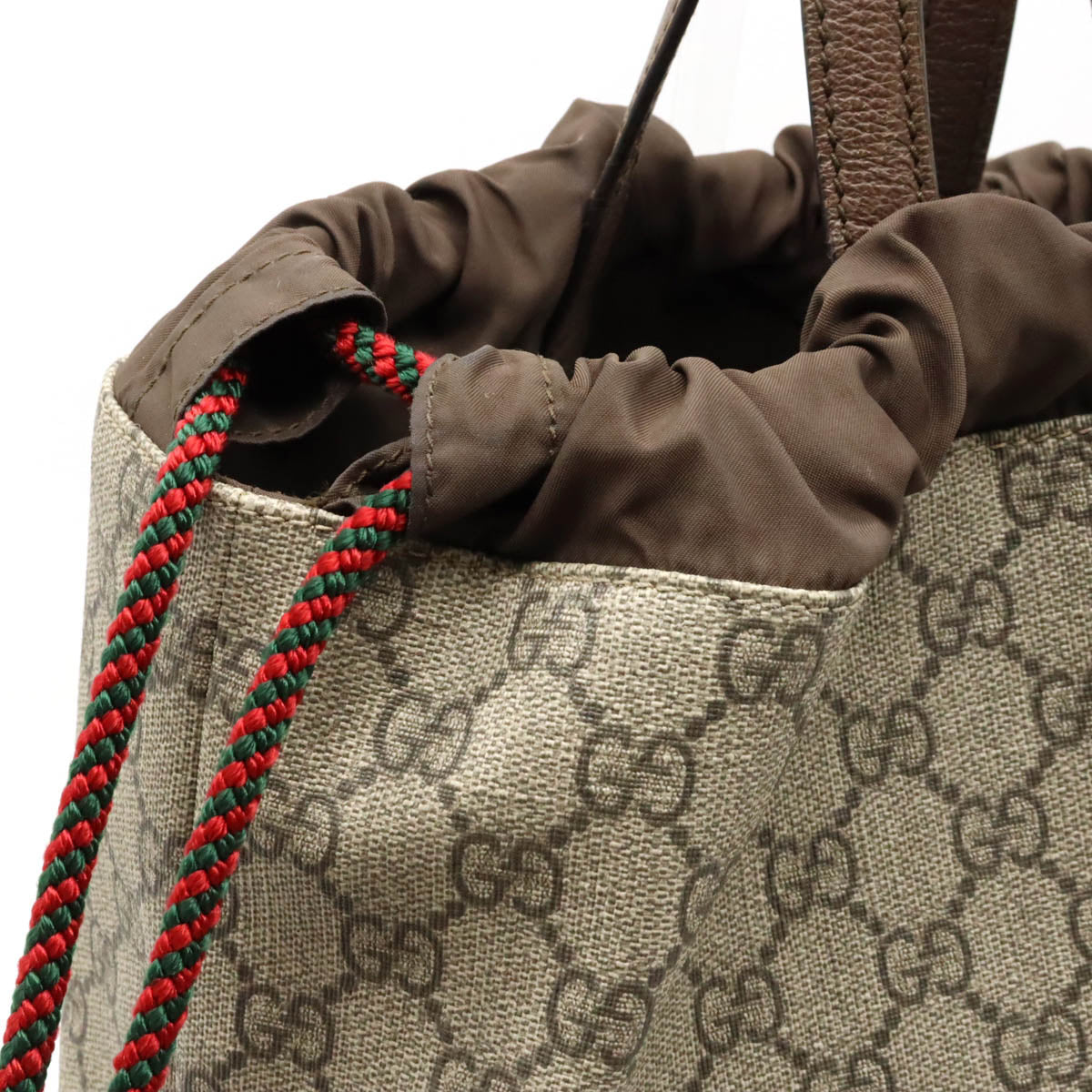 Gucci GG Supreme Cat Head Drawstring Backpack - Image 4