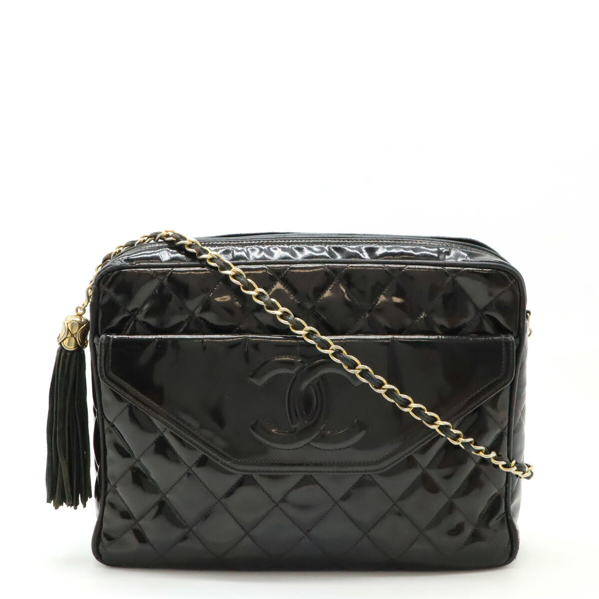 Chanel Matelasse Patent Leather Shoulder Bag