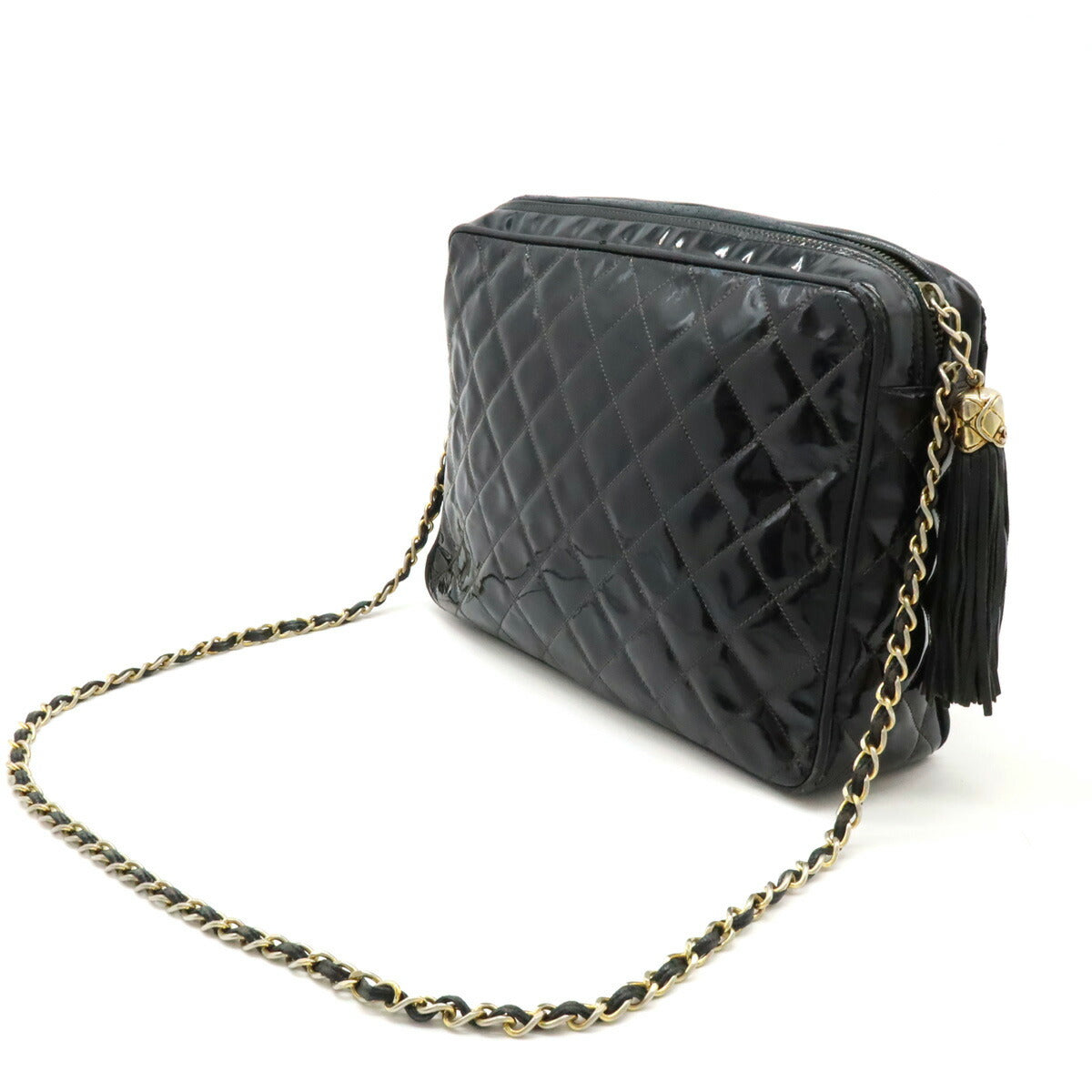 Chanel Matelasse Patent Leather Shoulder Bag - Image 2