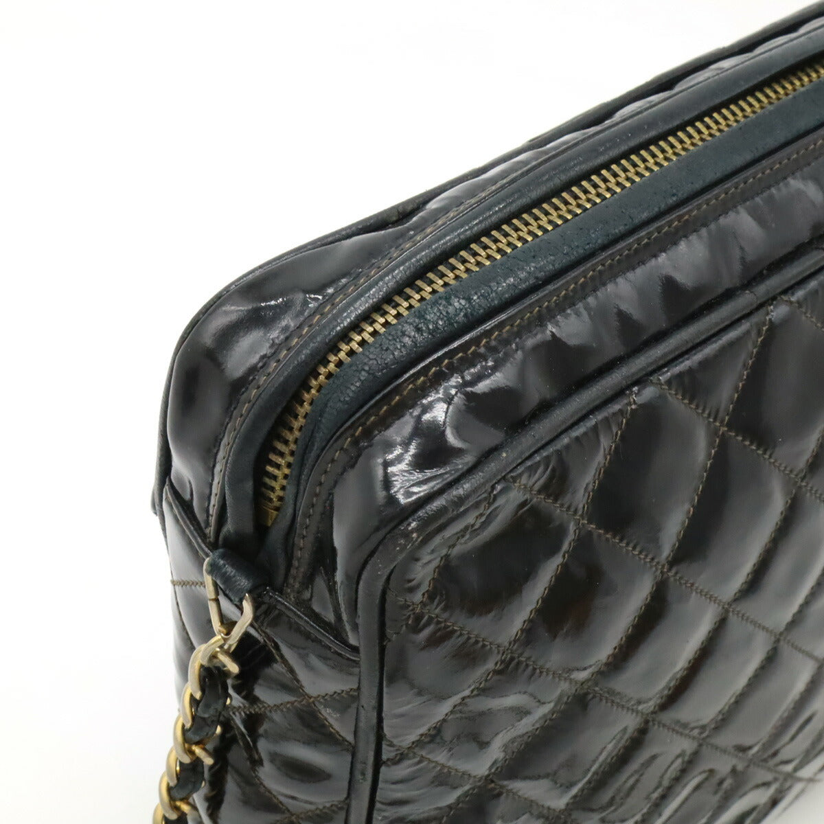 Chanel Matelasse Patent Leather Shoulder Bag - Image 8