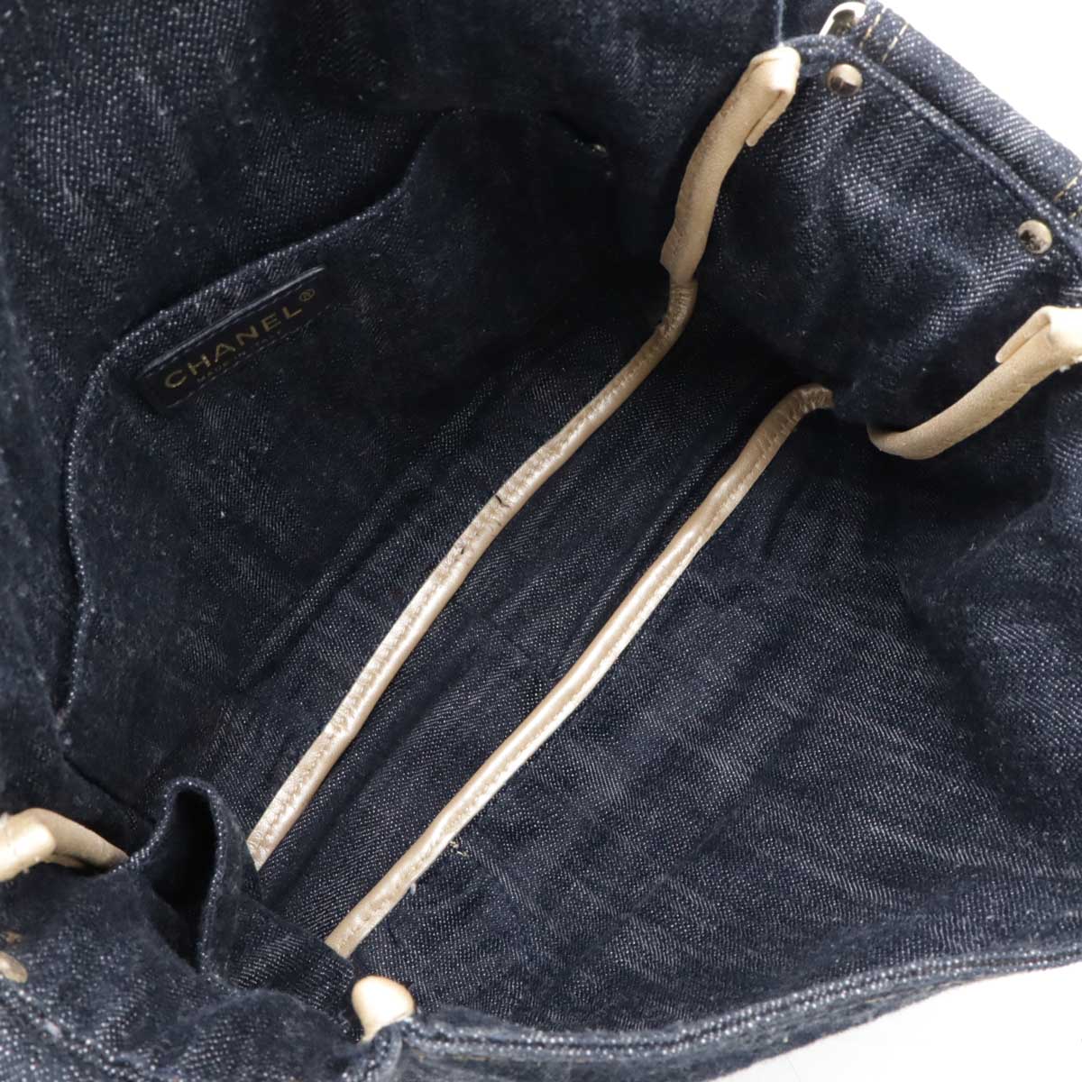 Chanel Sparkling Denim Coco Mark 2way Shoulder Bag A31987 - Image 5