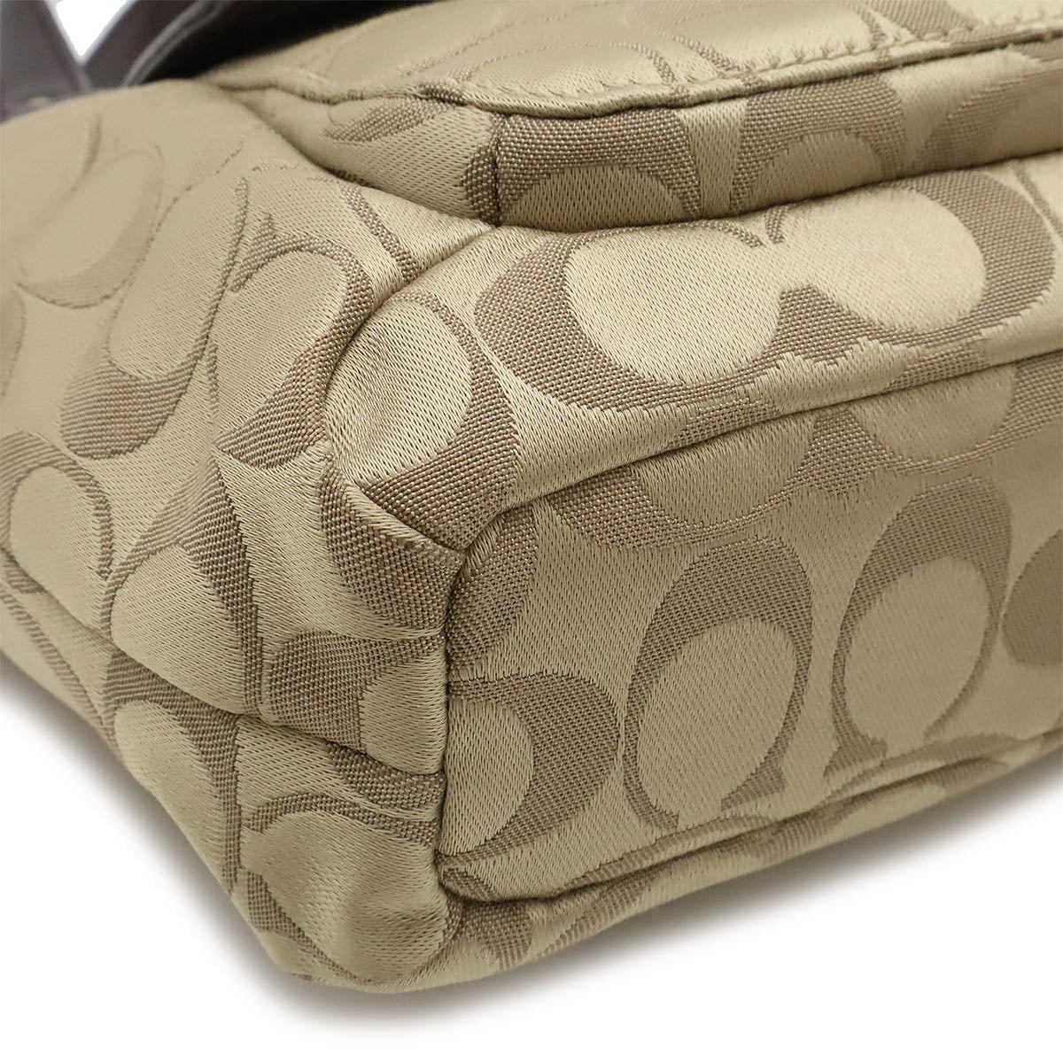 Coach Satin Canvas Signature 2way Handbag - Image 3