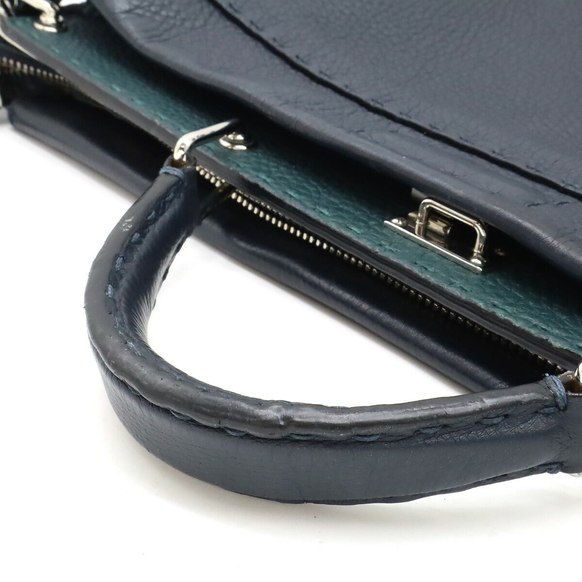 Fendi Leather Peekaboo 2way Briefcase 7VA388 - Image 4