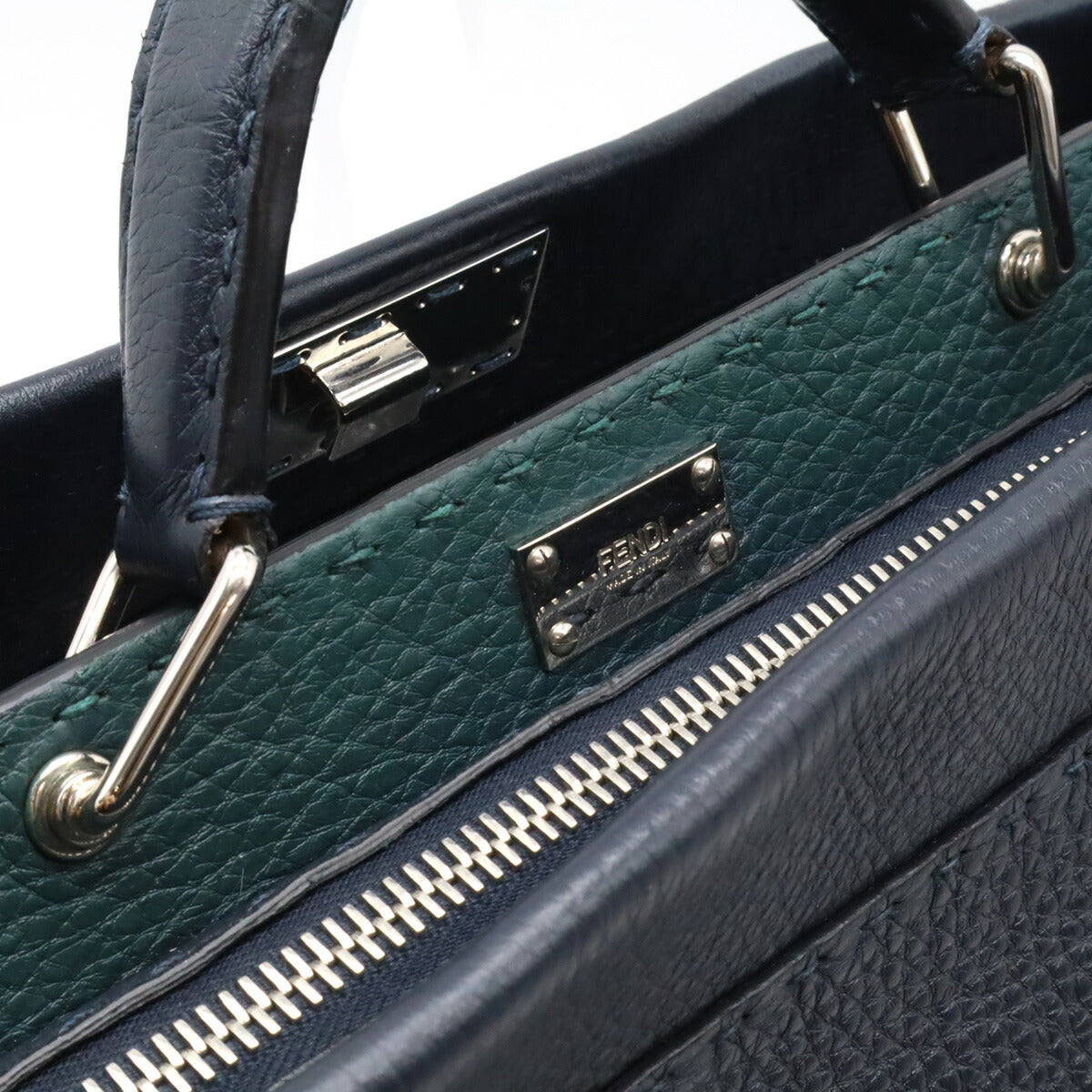 Fendi Leather Peekaboo 2way Briefcase 7VA388 - Image 5