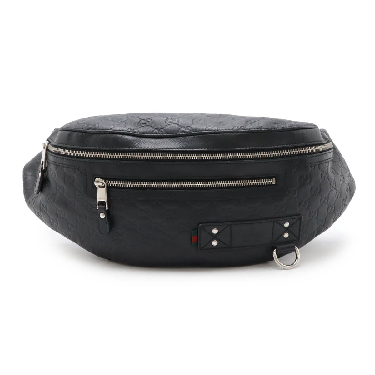 Gucci Guccissima Waist Bag Rubber Coated Leather 246409