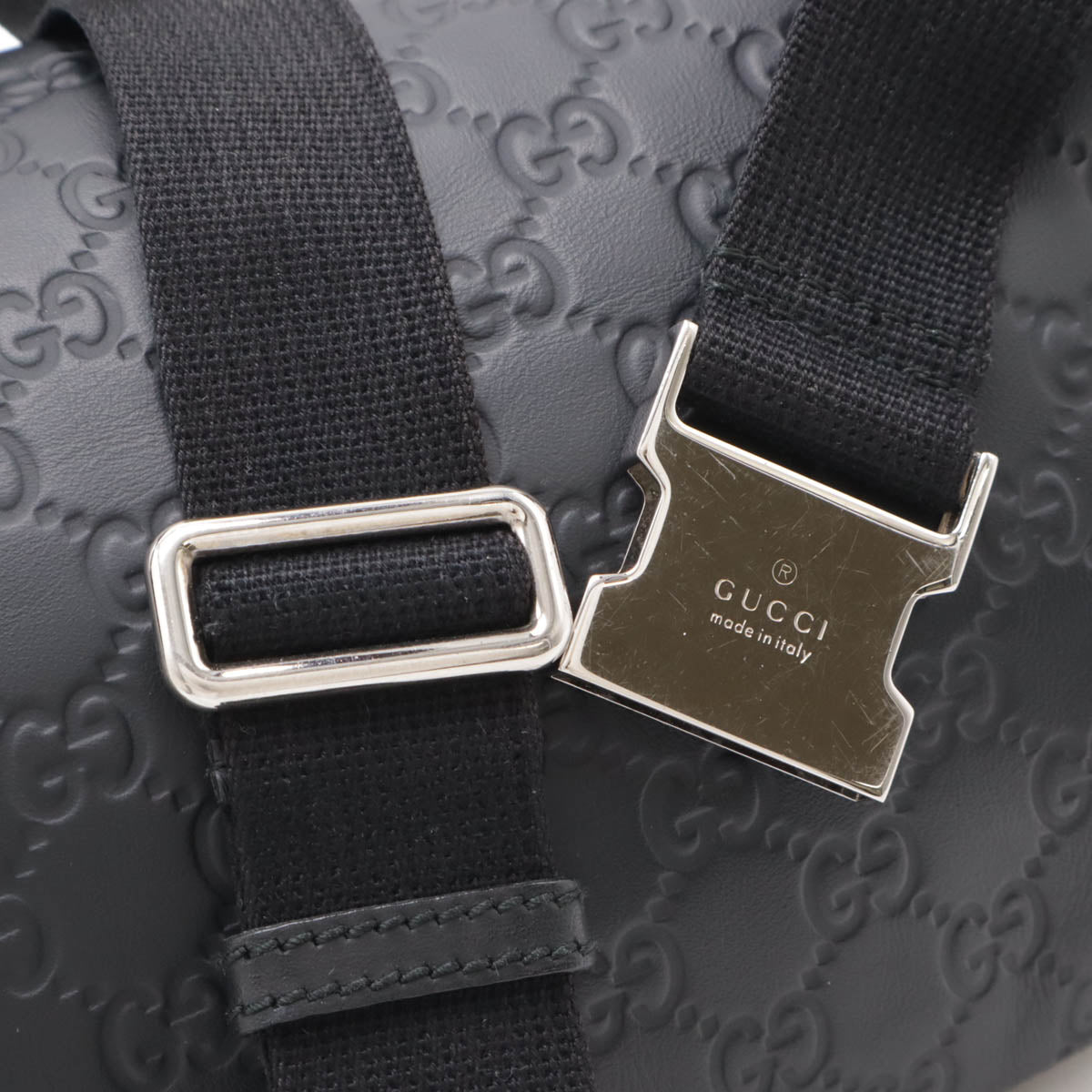 Gucci Guccissima Waist Bag Rubber Coated Leather 246409 - Image 5