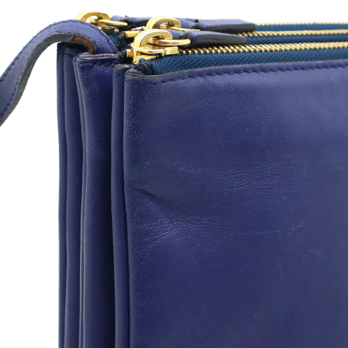 Celine Trio Leather Shoulder Bag - Image 8