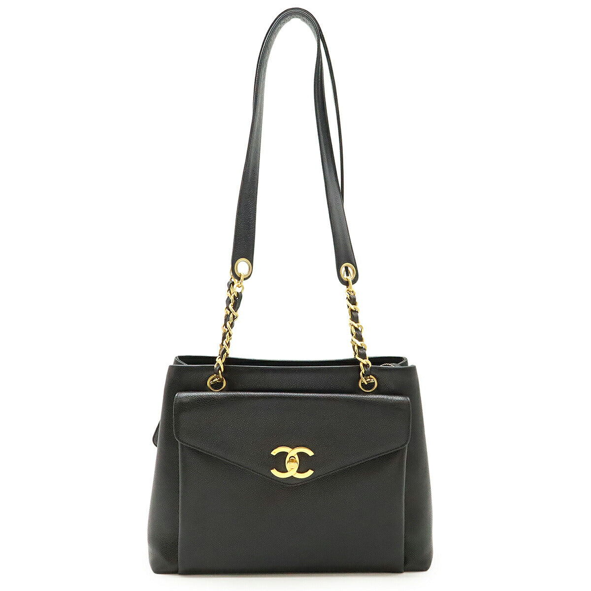 Chanel Coco Mark Caviar 2way Shoulder Bag
