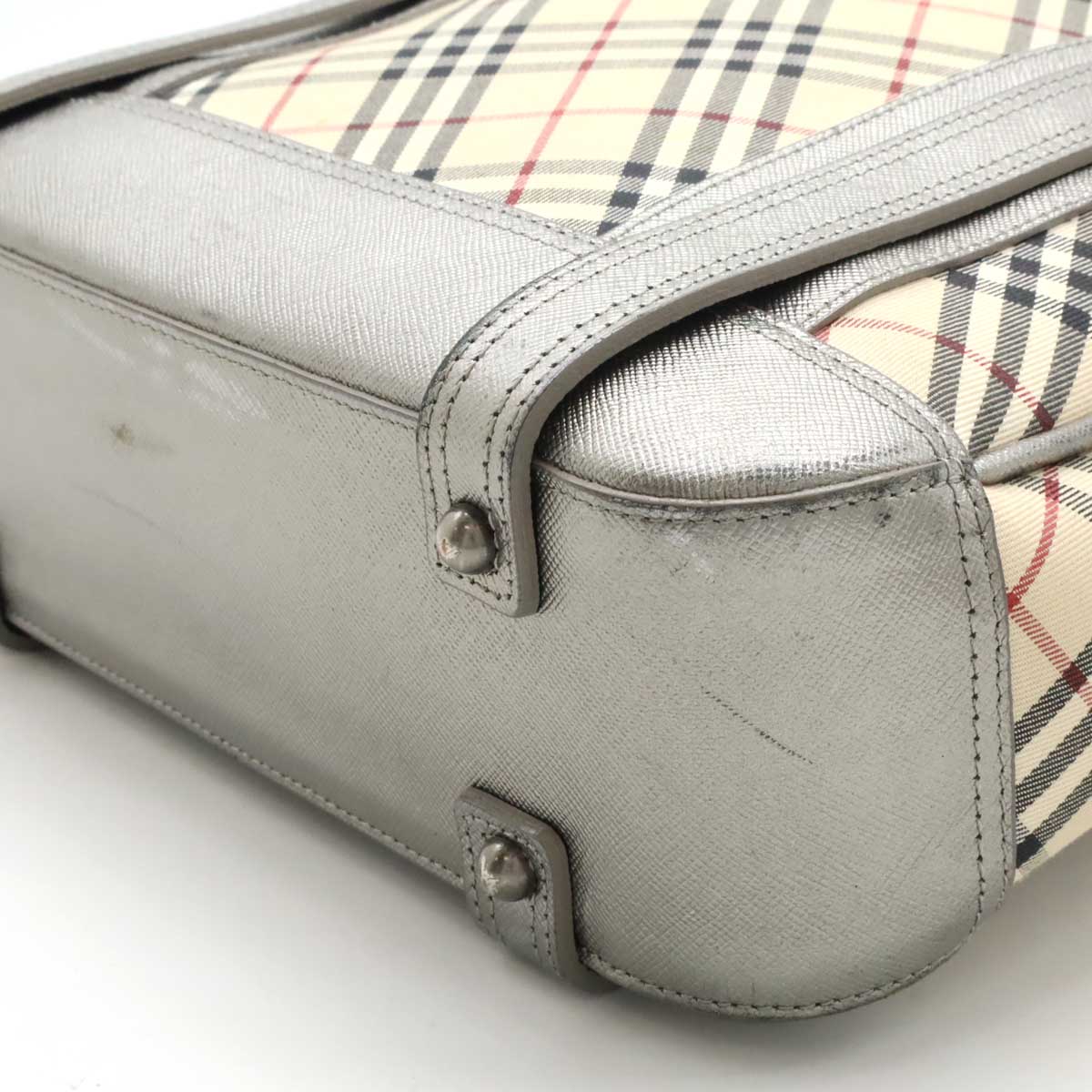 Burberry Nova Check Canvas Shoulder Bag - Image 3