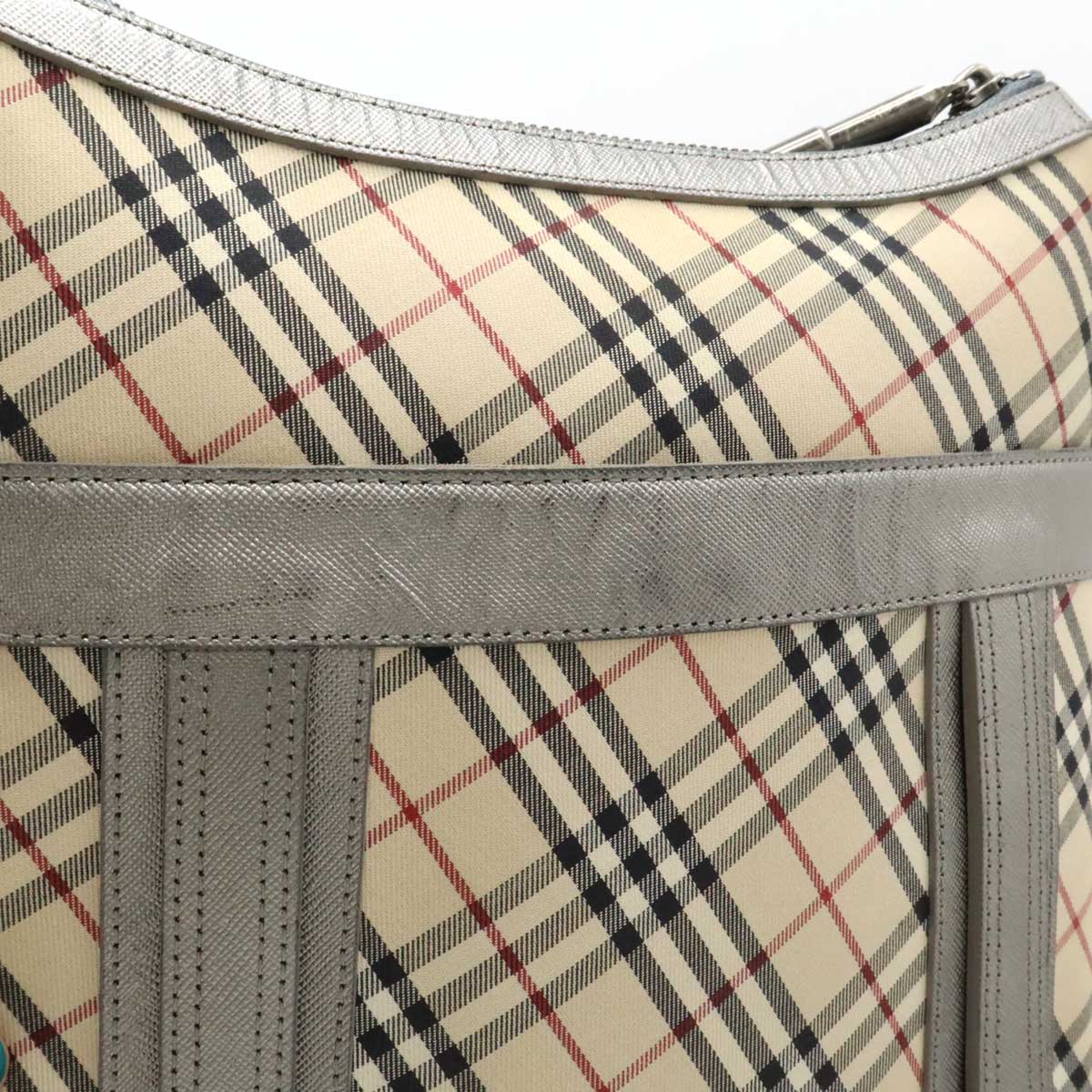 Burberry Nova Check Canvas Shoulder Bag - Image 6