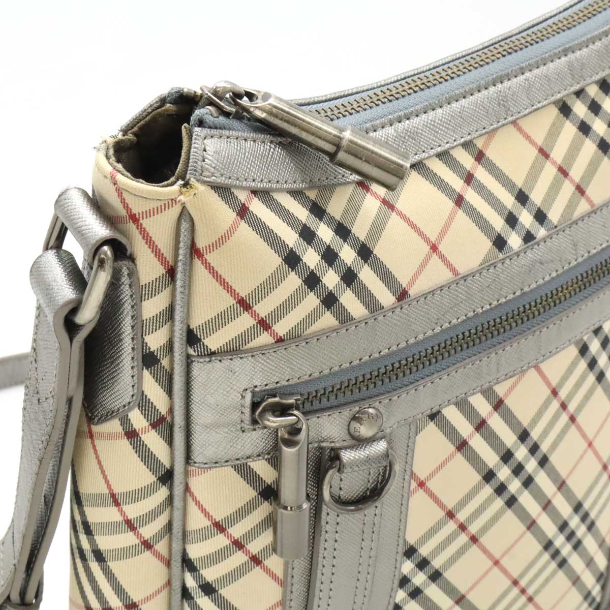 Burberry Nova Check Canvas Shoulder Bag - Image 7