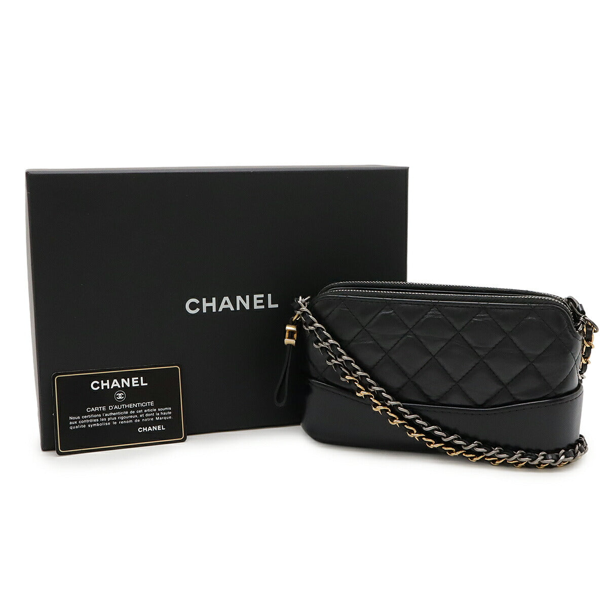 Chanel Gabrielle de Chanel Aged Calfskin Chain Shoulder Bag - Image 9
