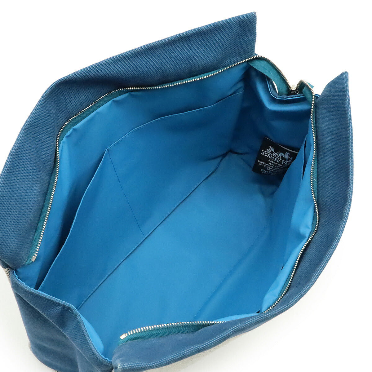 Hermes Jimetou GM Canvas Clutch Bag - Image 5