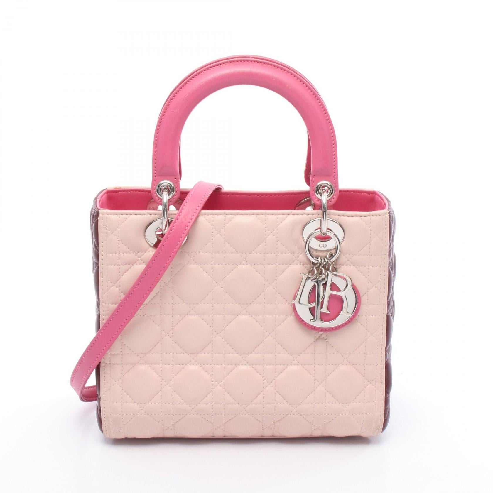Dior LADY DIOR Leather Handbag