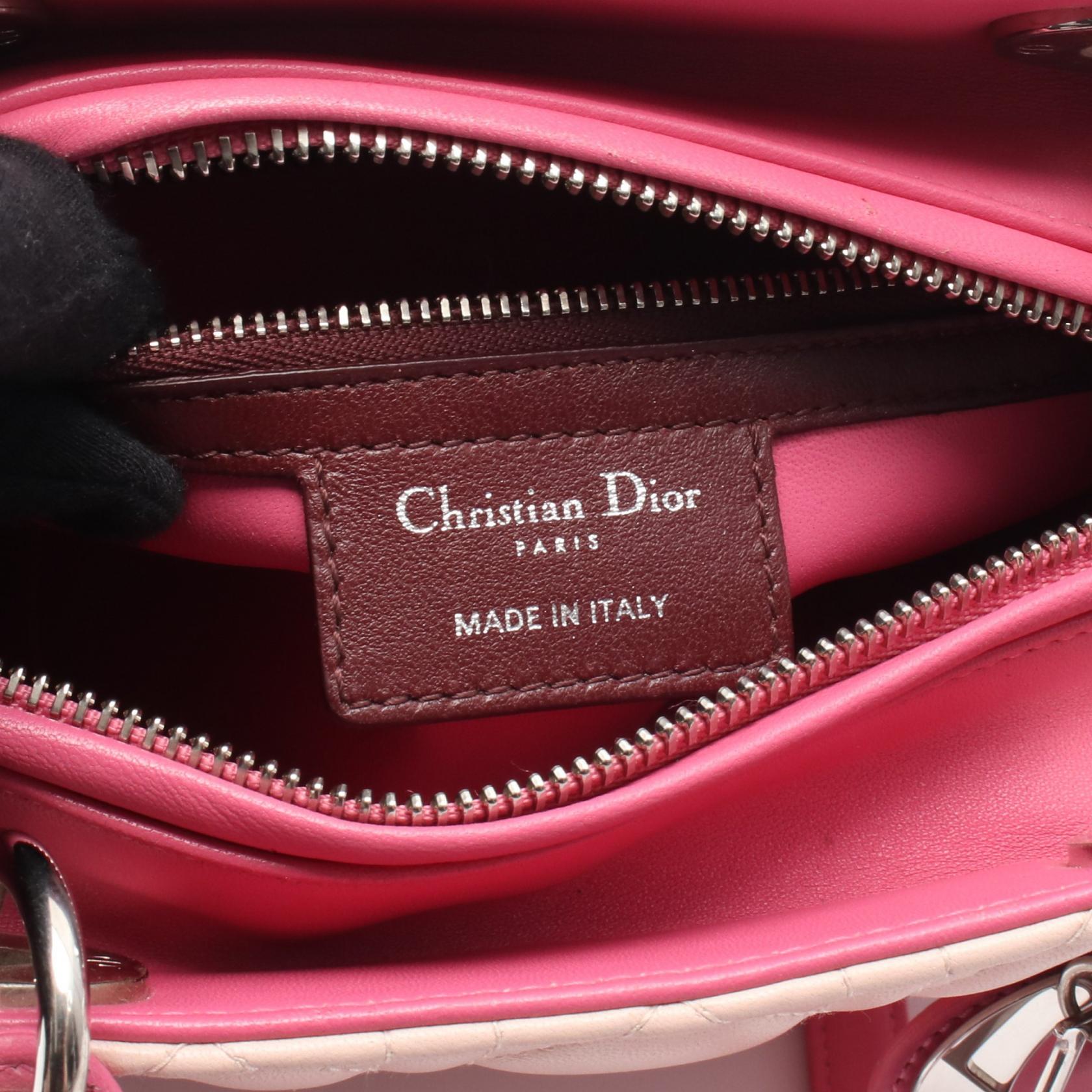 Dior LADY DIOR Leather Handbag - Image 4