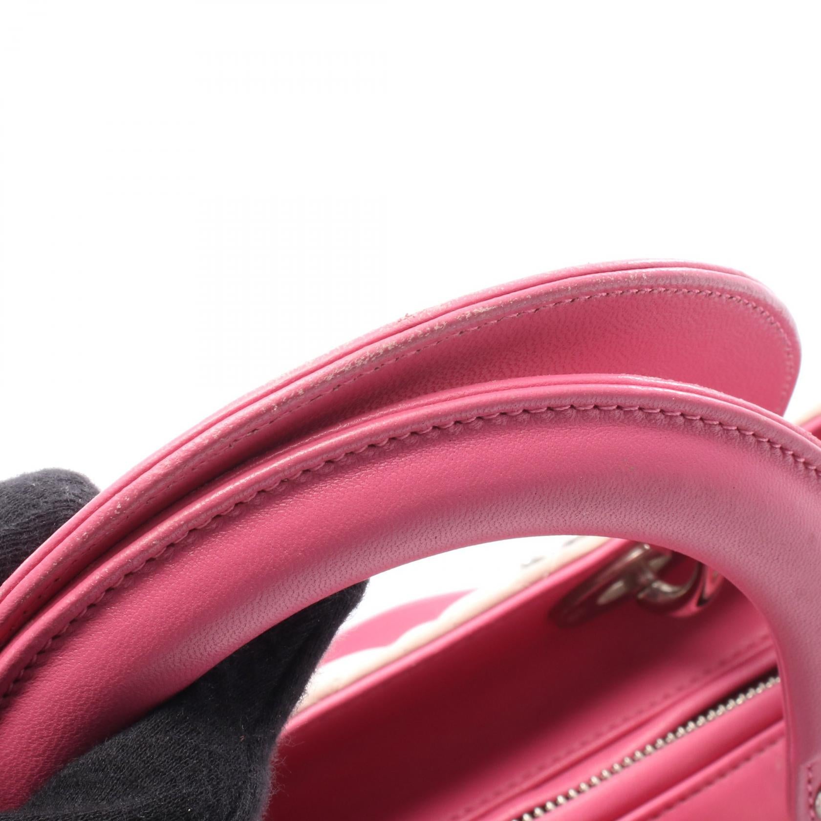 Dior LADY DIOR Leather Handbag - Image 5