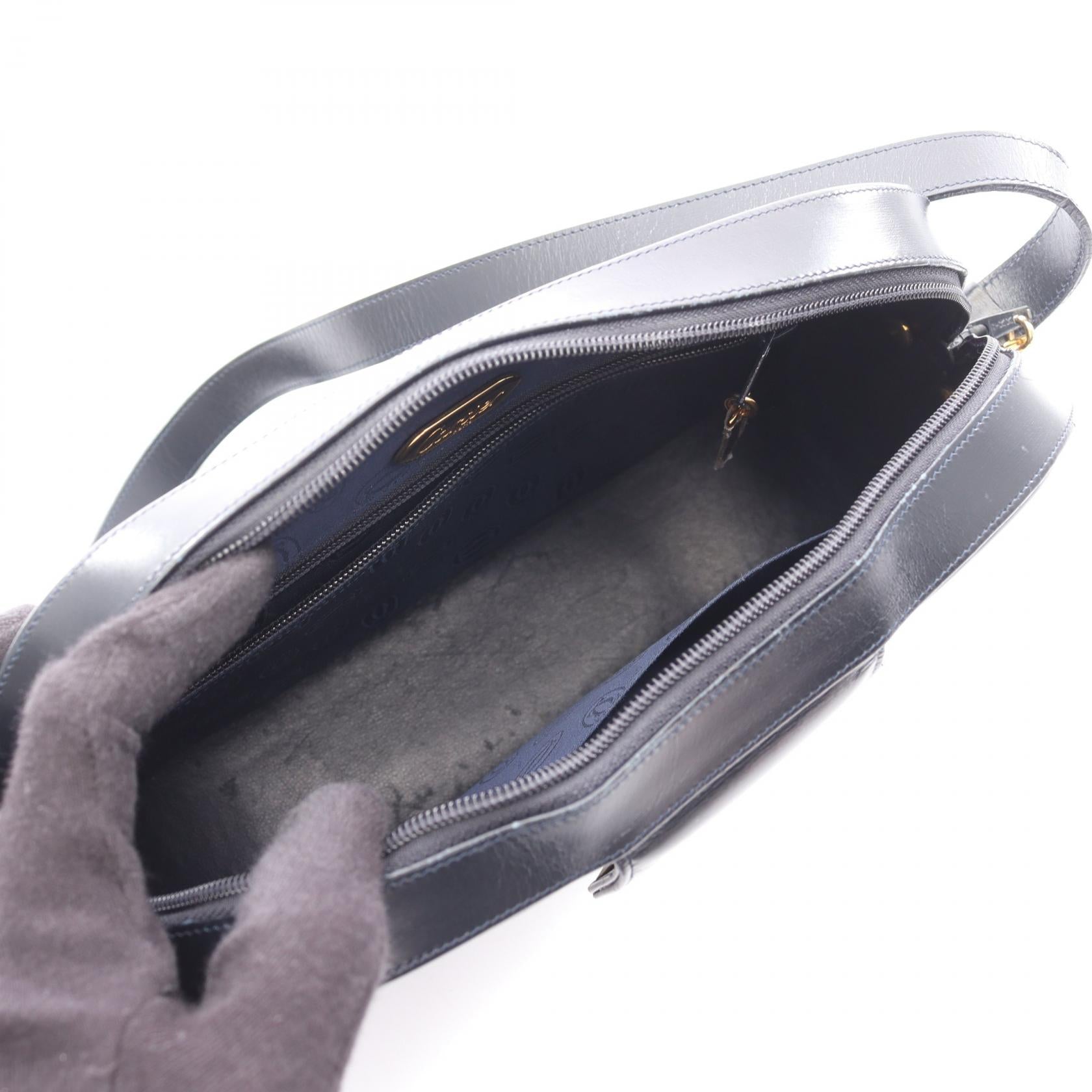 Cartier Sapphire Line Leather Shoulder Bag - Image 4