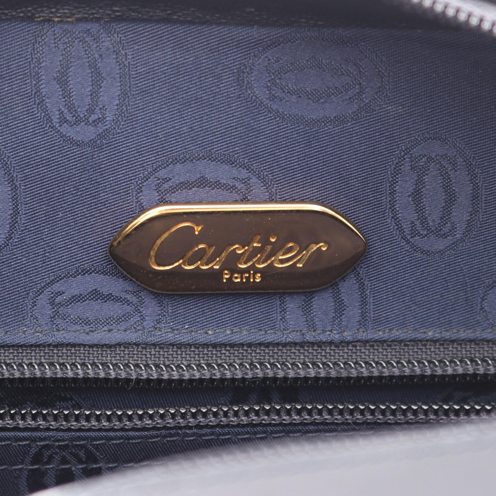 Cartier Sapphire Line Leather Shoulder Bag - Image 5