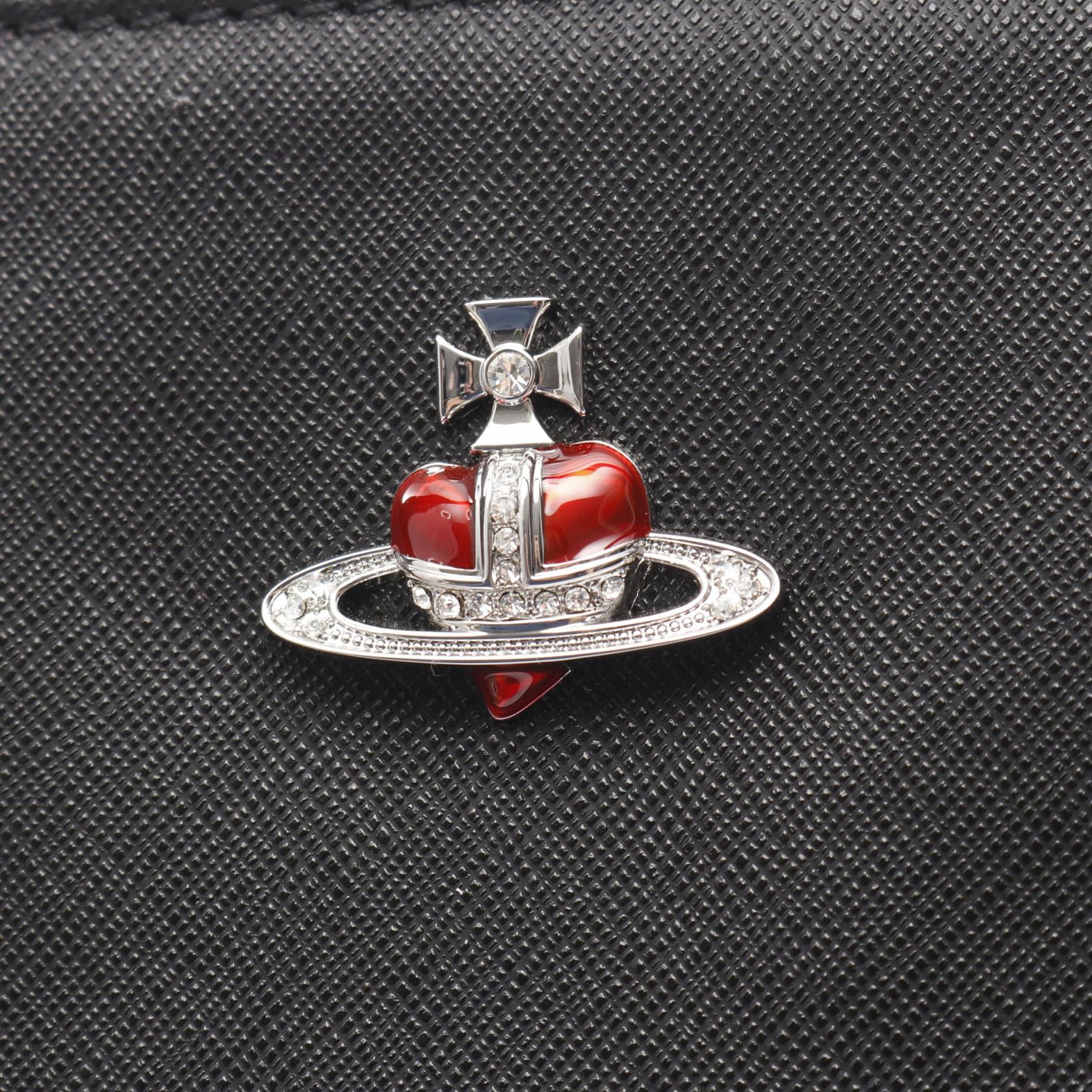 Vivienne Westwood MINI TOTE SAFFIANO 3 SPEC Leather Tote Bag - Image 5