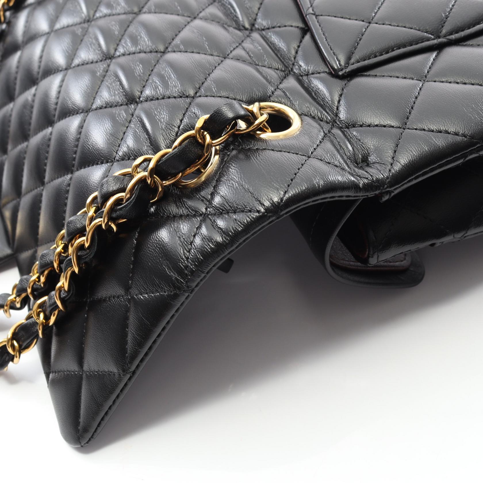 Chanel Matelasse Lambskin Double Flap Shoulder Bag - Image 10