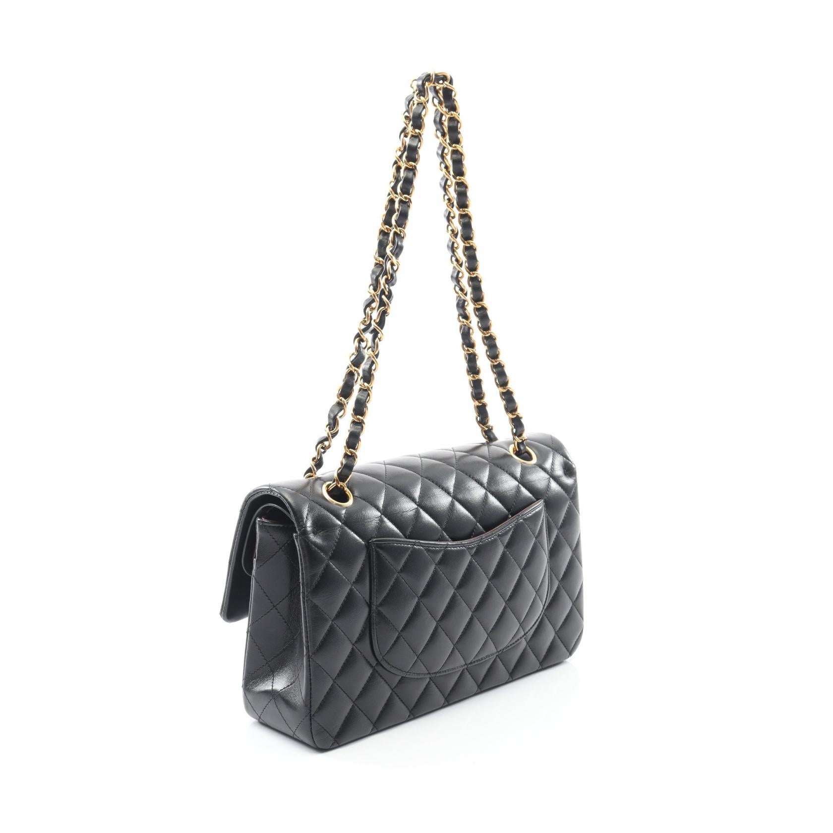 Chanel Matelasse Lambskin Double Flap Shoulder Bag - Image 2