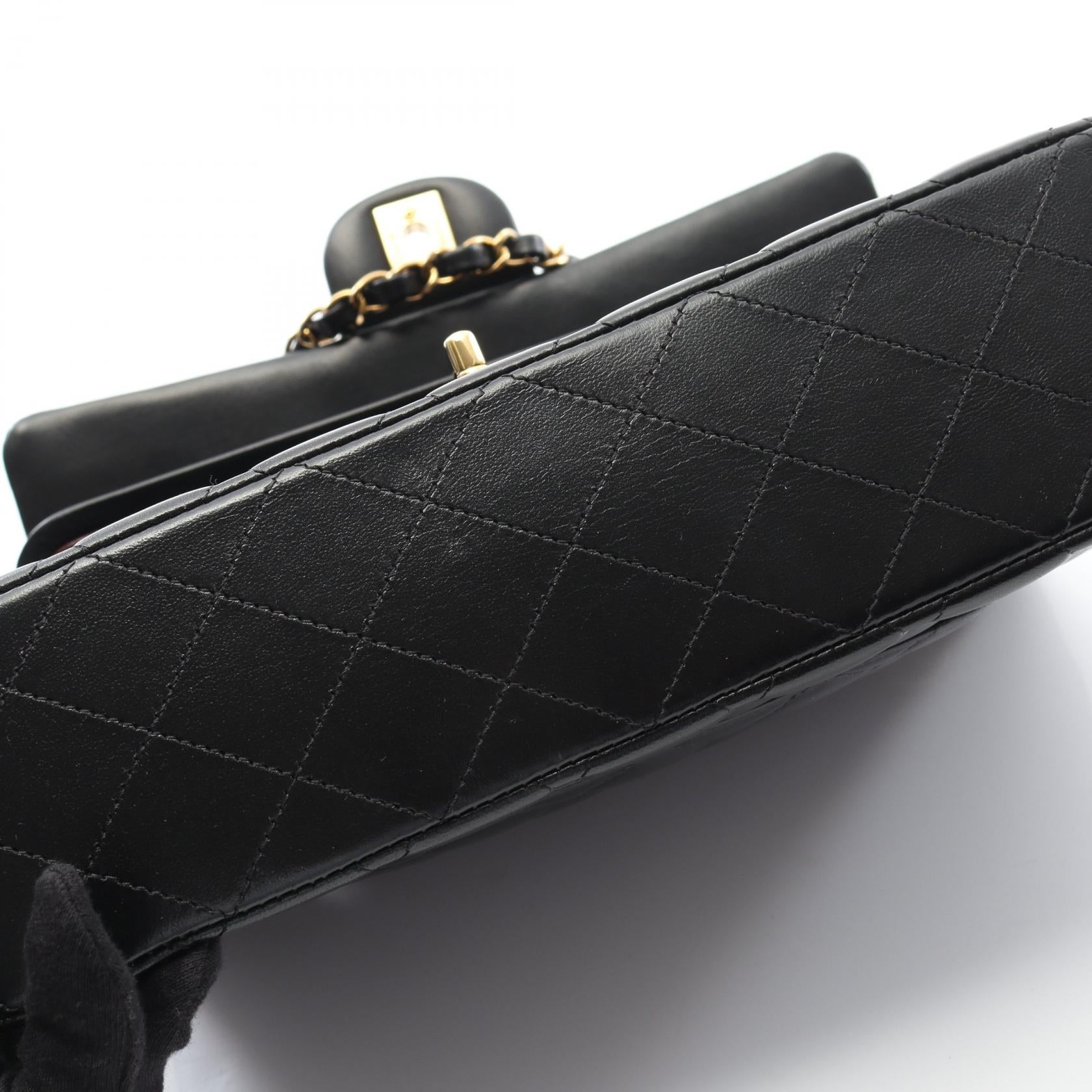 Chanel Matelasse Lambskin Double Flap Shoulder Bag - Image 9