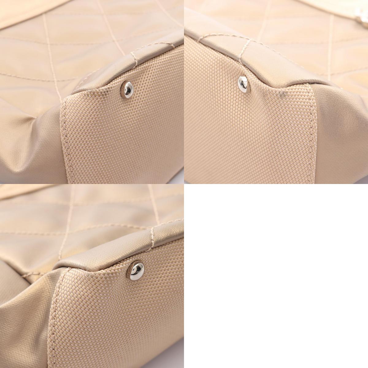 Chanel Paris Biarritz PM PVC Coated Canvas Leather Tote Bag - Image 10