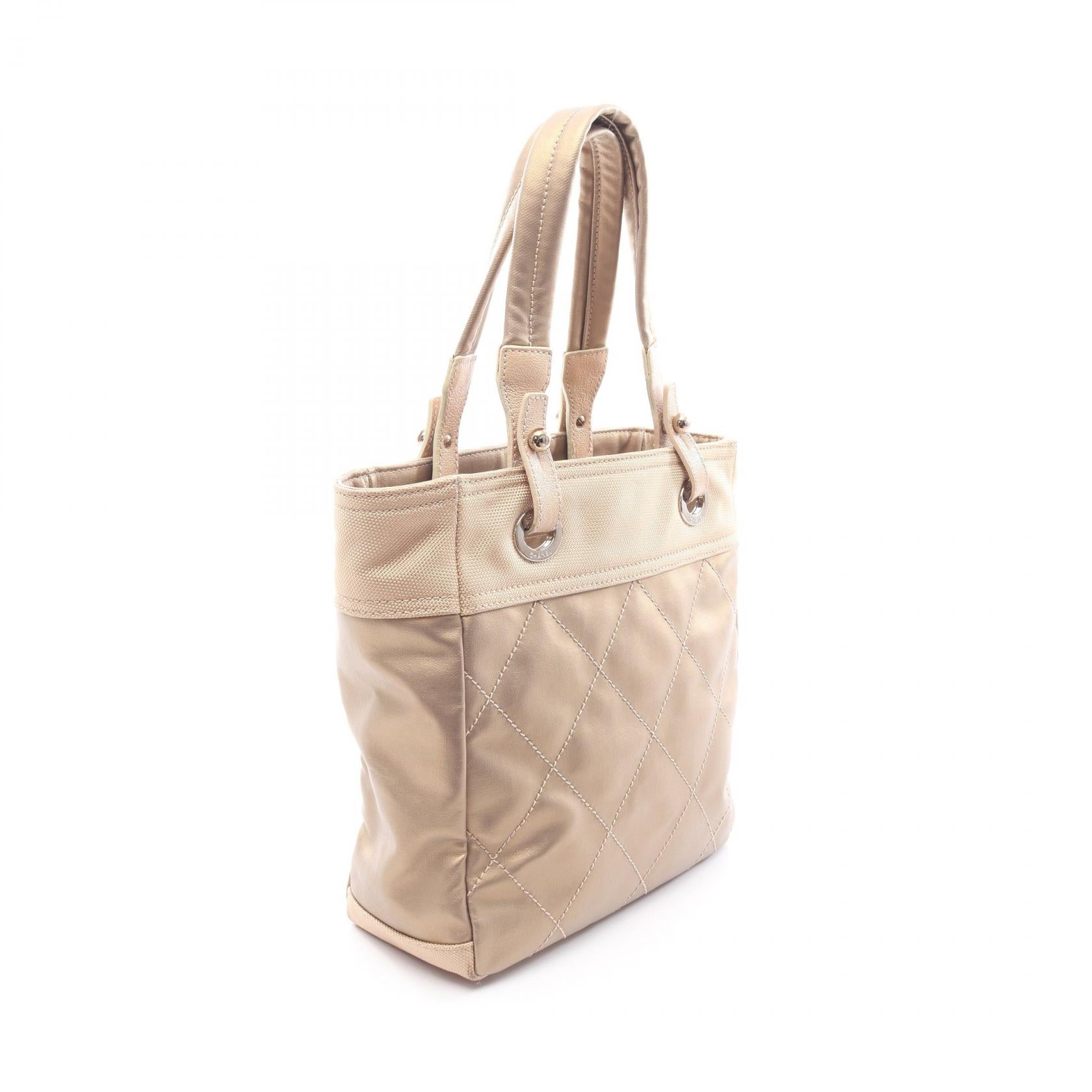 Chanel Paris Biarritz PM PVC Coated Canvas Leather Tote Bag - Image 2