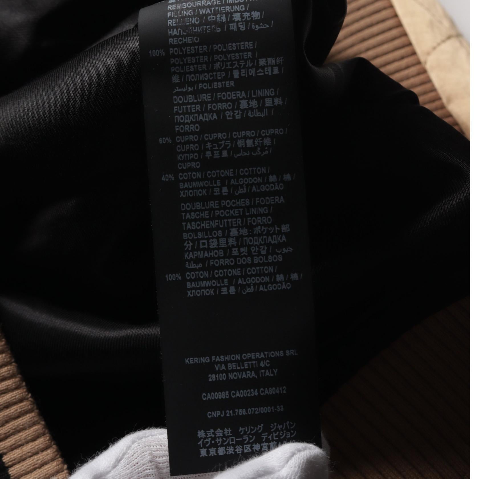 Saint Laurent Paris Teddy Fabric Jacket - Image 8