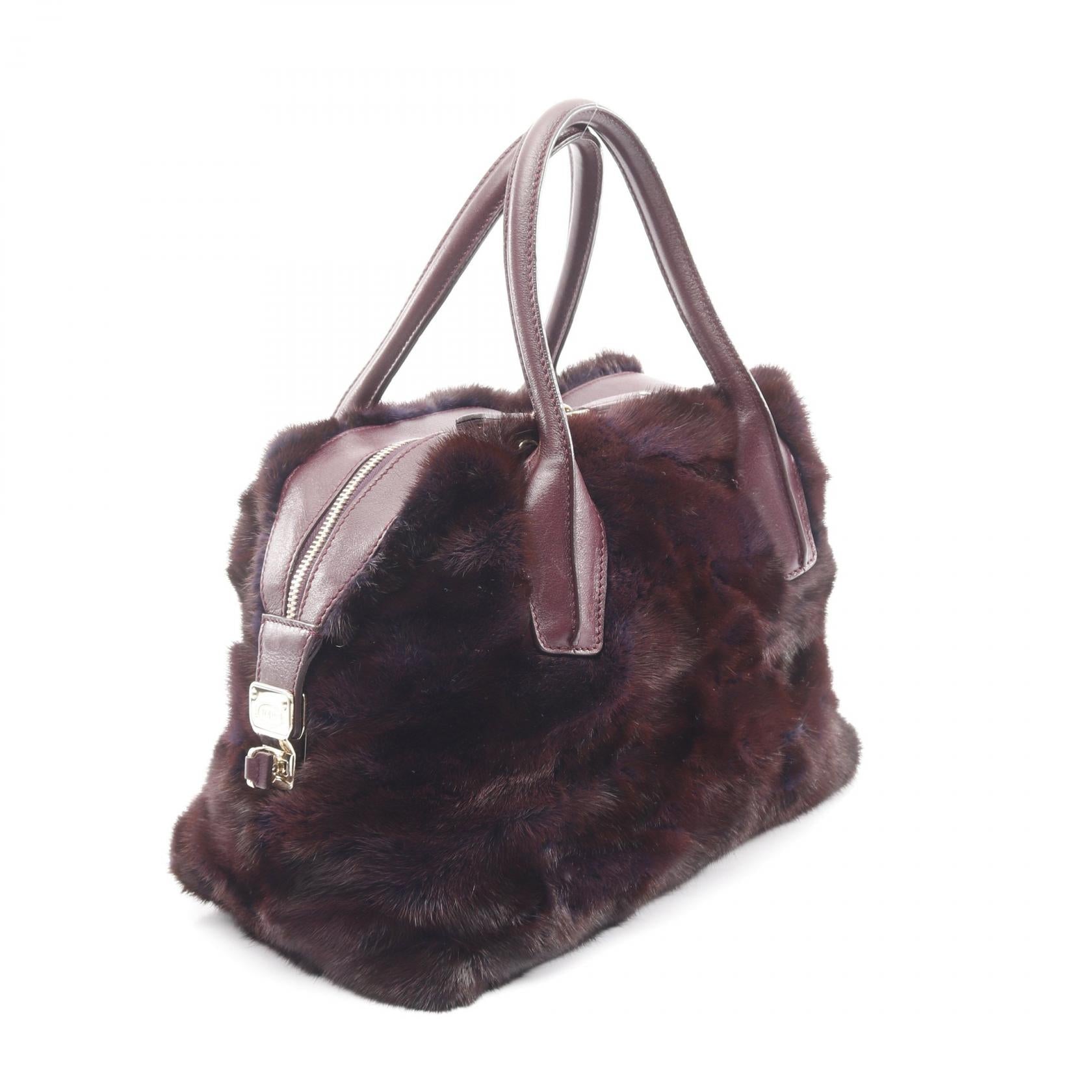 Tod's Leather Fur 2way Handbag - Image 2