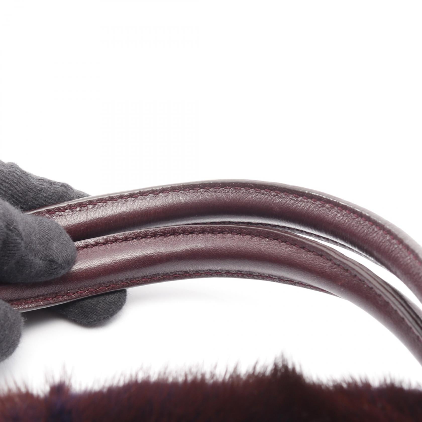 Tod's Leather Fur 2way Handbag - Image 7