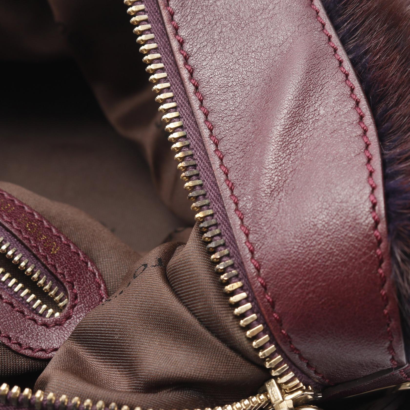 Tod's Leather Fur 2way Handbag - Image 8