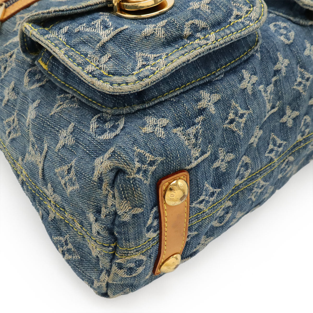 Louis Vuitton Monogram Denim 2way Shoulder Bag - Image 3