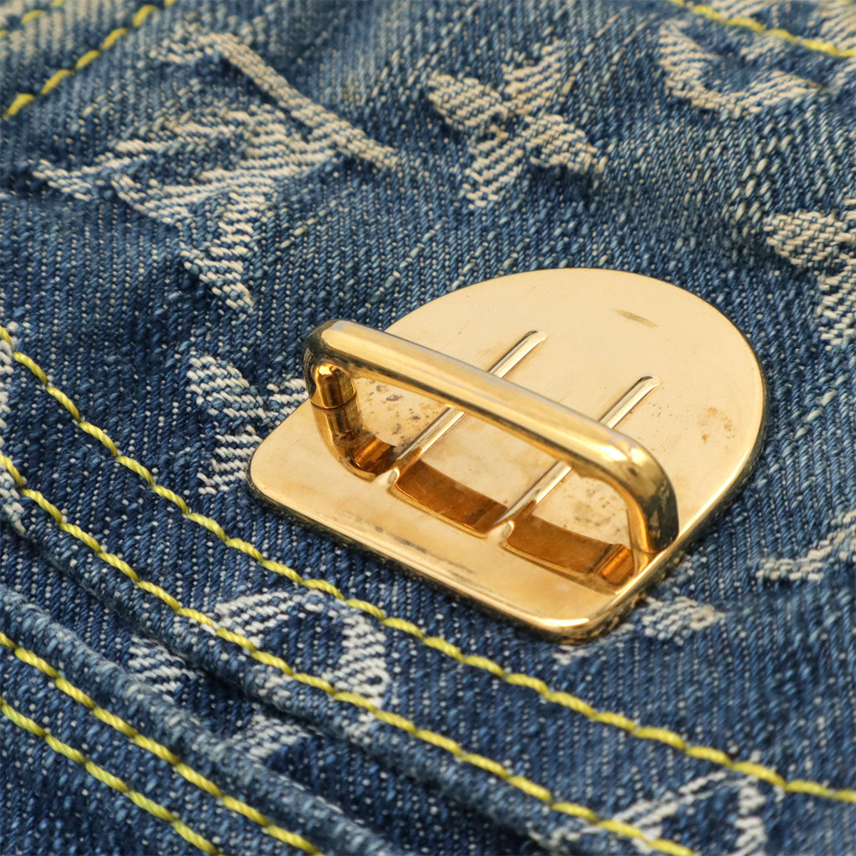 Louis Vuitton Monogram Denim 2way Shoulder Bag - Image 9