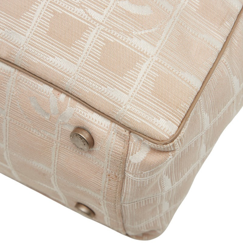 Chanel Coco Mark New Travel Line Canvas Leather Tote Bag - Image 11