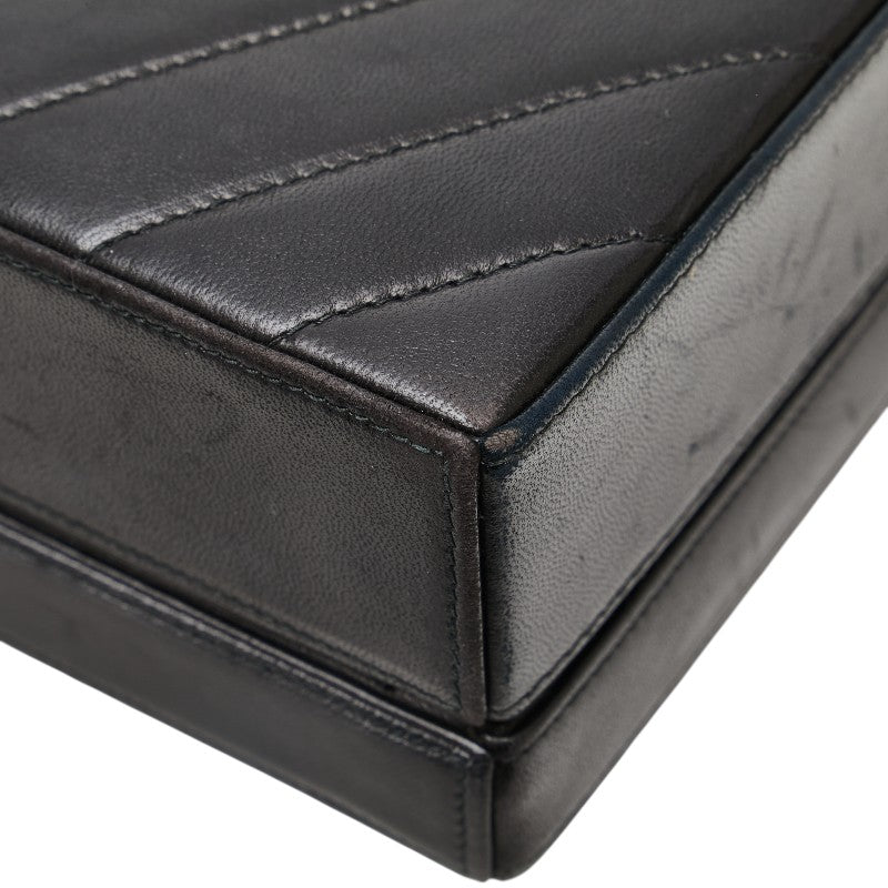 Chanel Chevron V Stitch Lambskin Shoulder Bag - Image 12