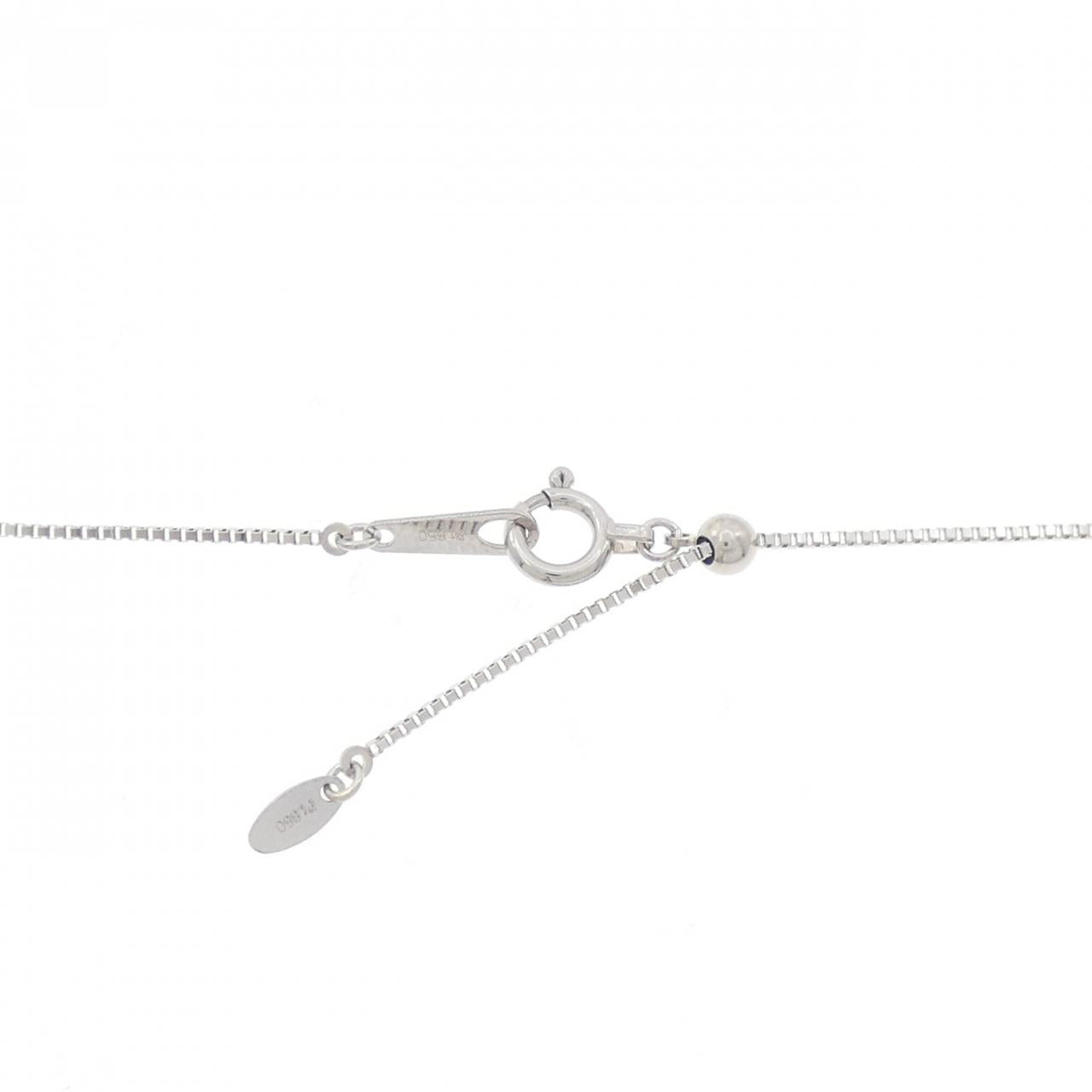 Pt900 Pt850 Tanzanite Diamond Necklace - Image 5