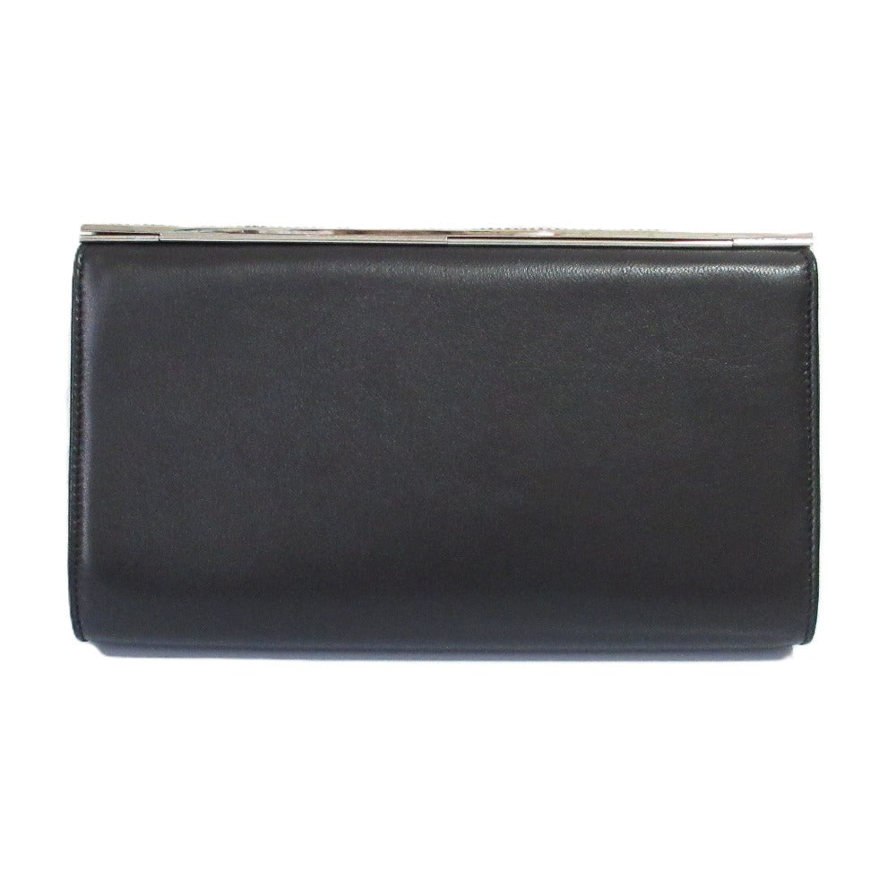 JIMMY CHOO CAYLA Leather Clutch Bag - Image 12