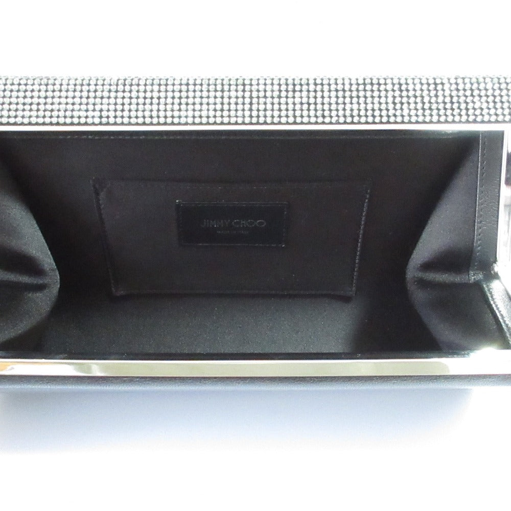 JIMMY CHOO CAYLA Leather Clutch Bag - Image 17