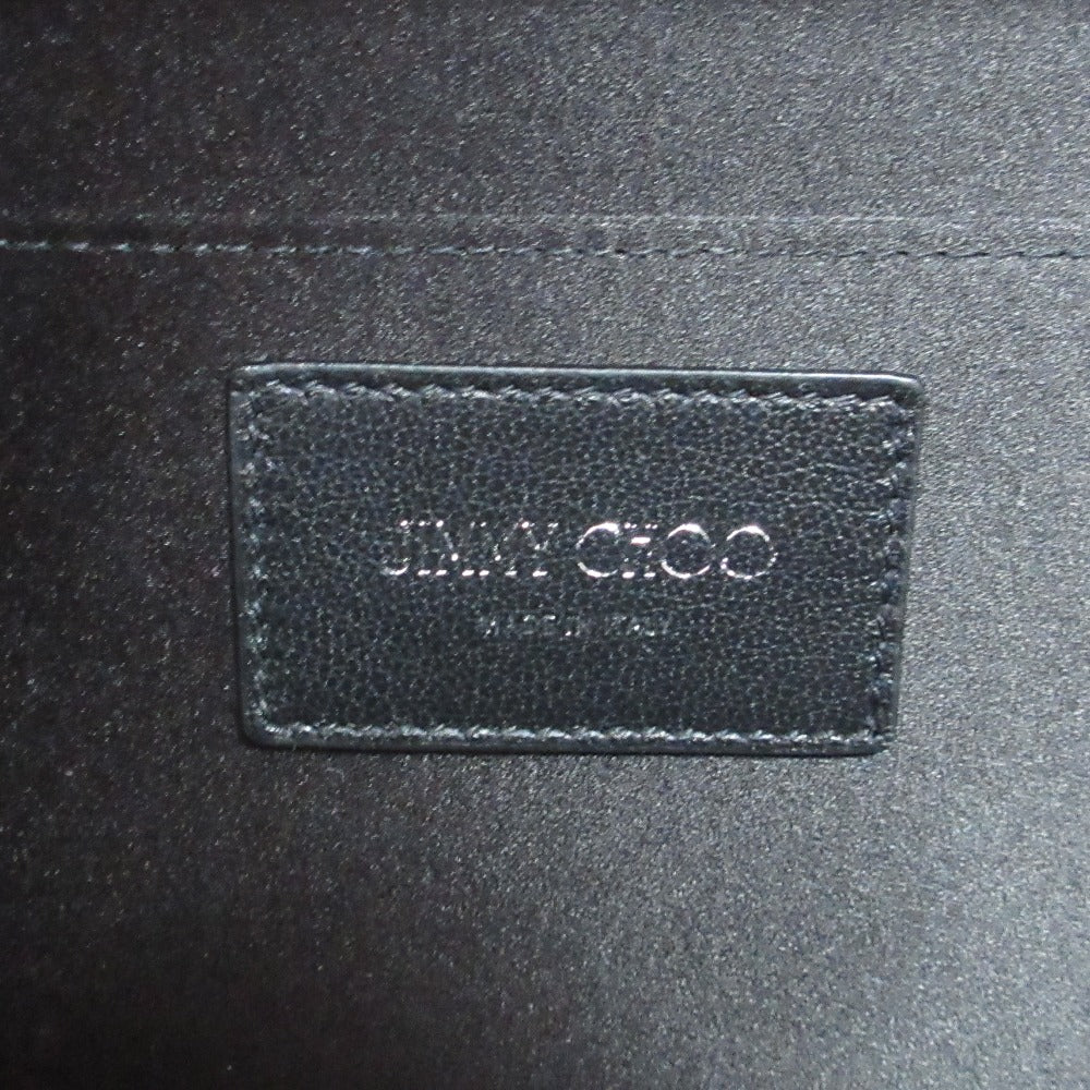 JIMMY CHOO CAYLA Leather Clutch Bag - Image 18