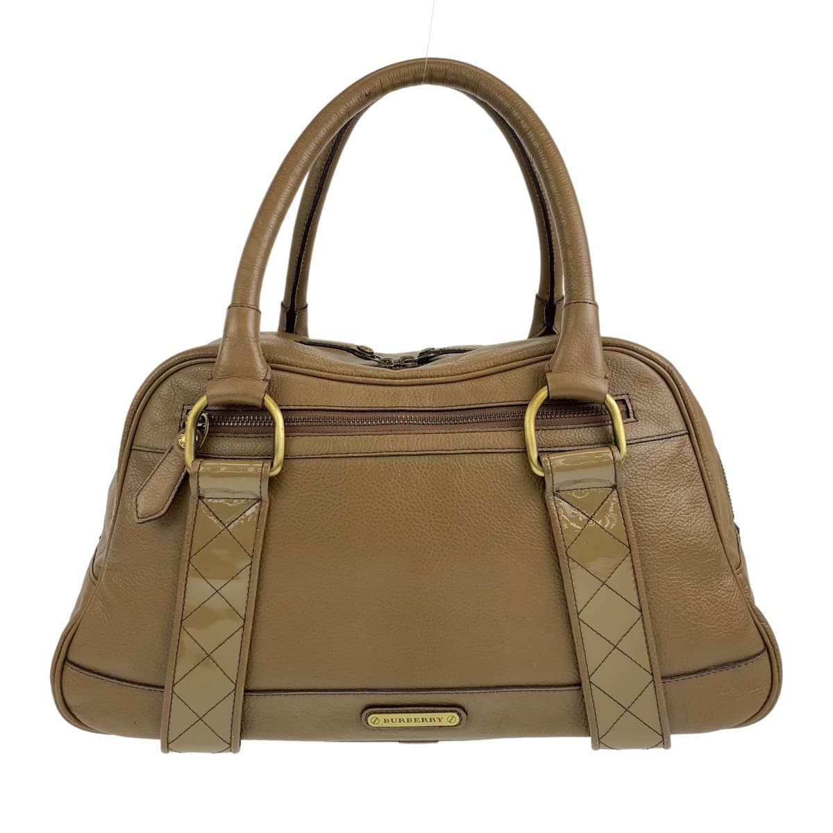 Burberry Medium Check Leather 2way Bag