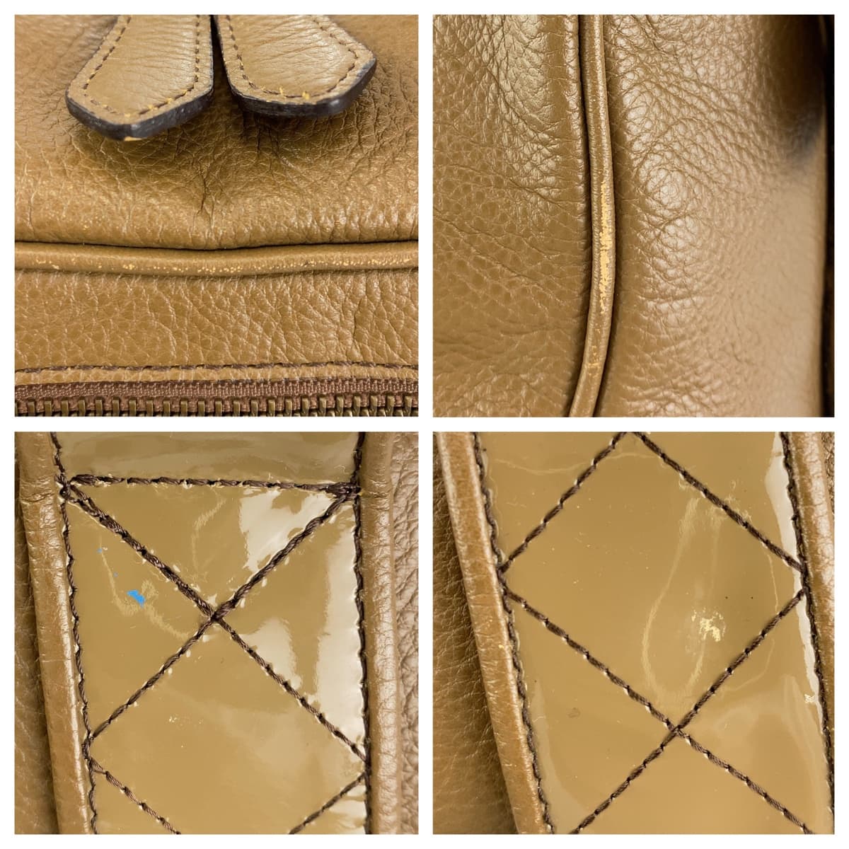 Burberry Medium Check Leather 2way Bag - Image 4