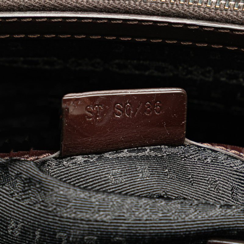 Celine Boogie Bag C Macadam Canvas Leather Handbag - Image 13