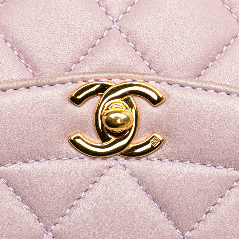 Chanel Diana Matelasse Lambskin Shoulder Bag - Image 24