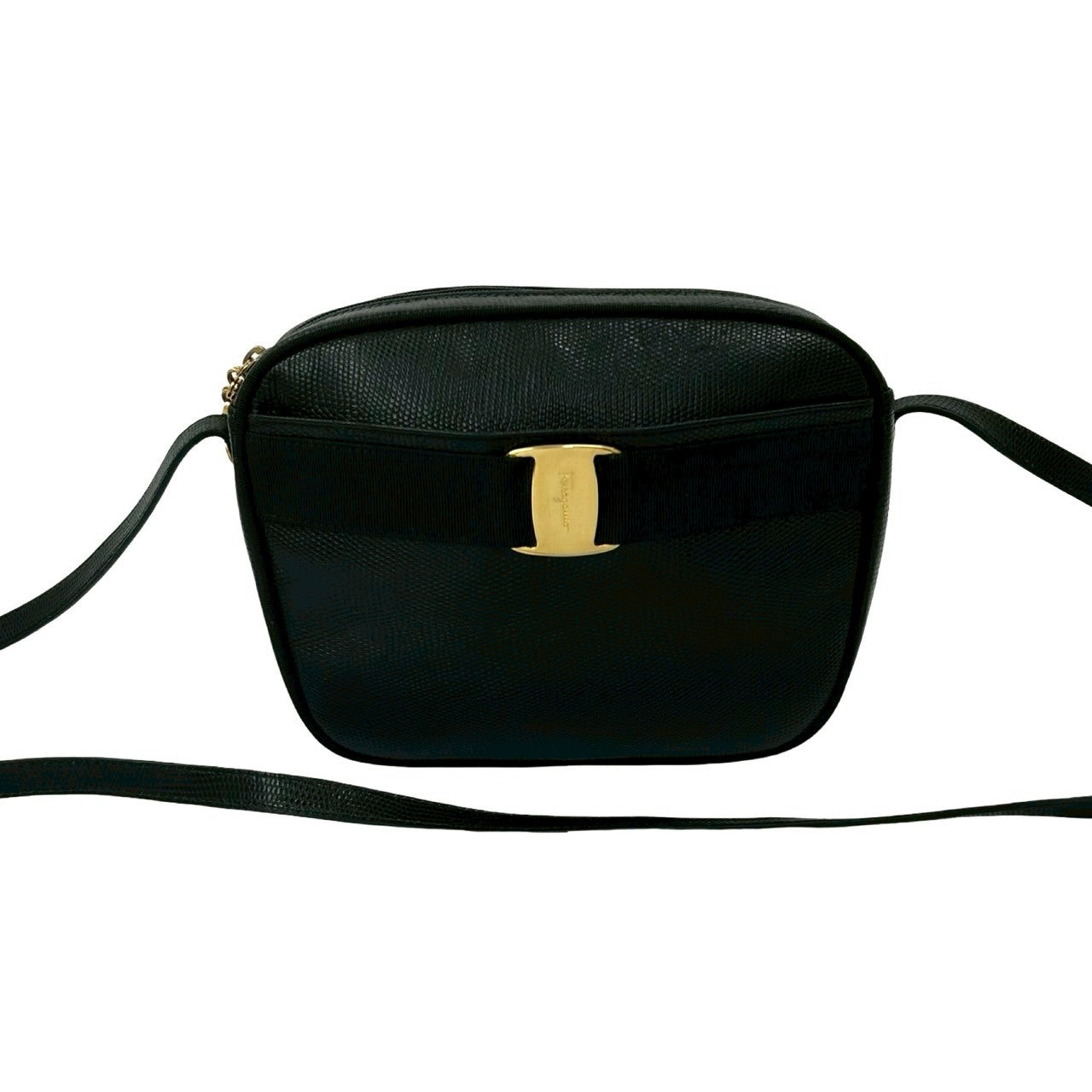 Salvatore Ferragamo Leather Shoulder Bag - Image 2